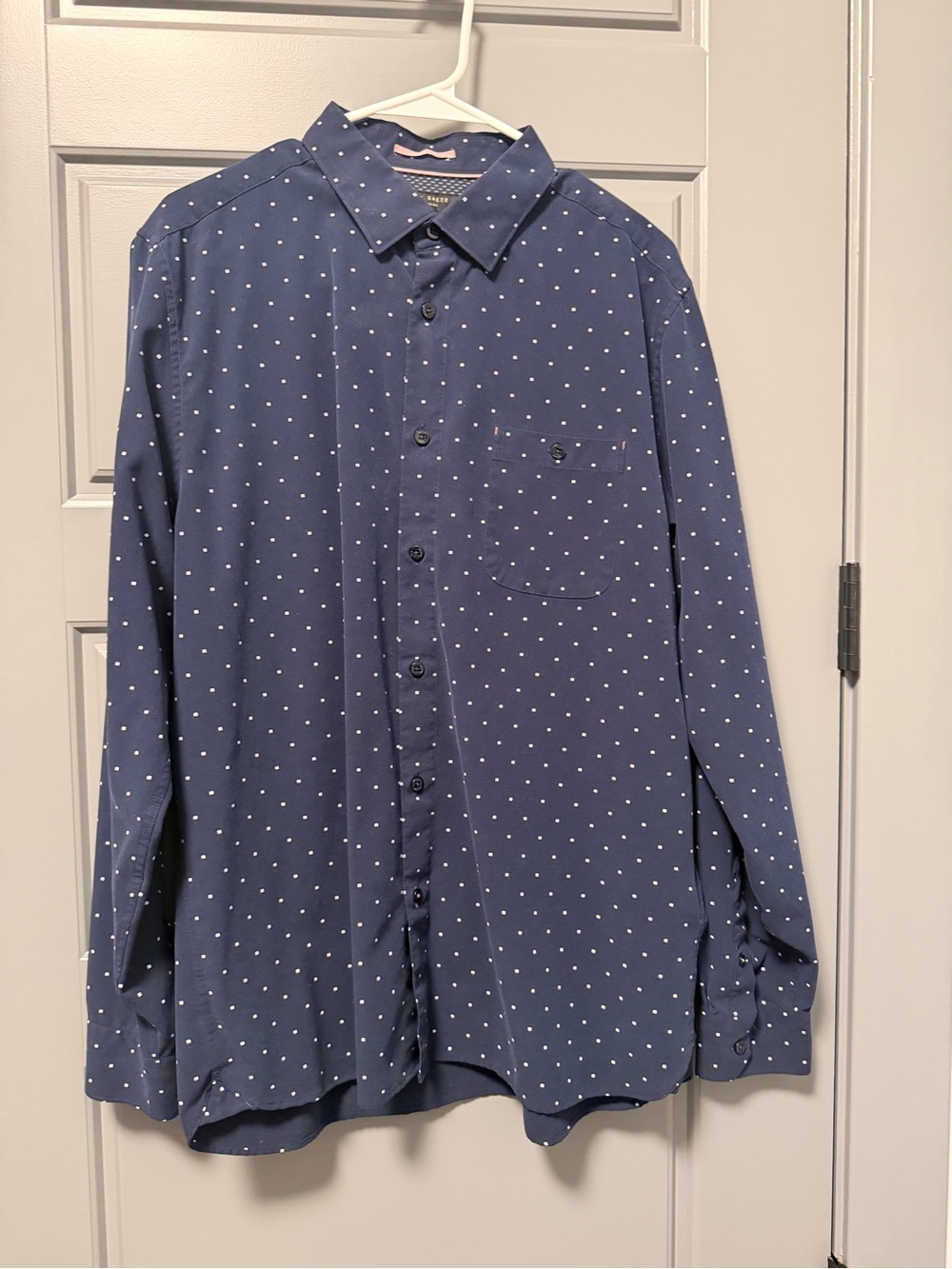 Ted Baker London Long Sleeve Button Down Shirt, Mens Size 5 XL